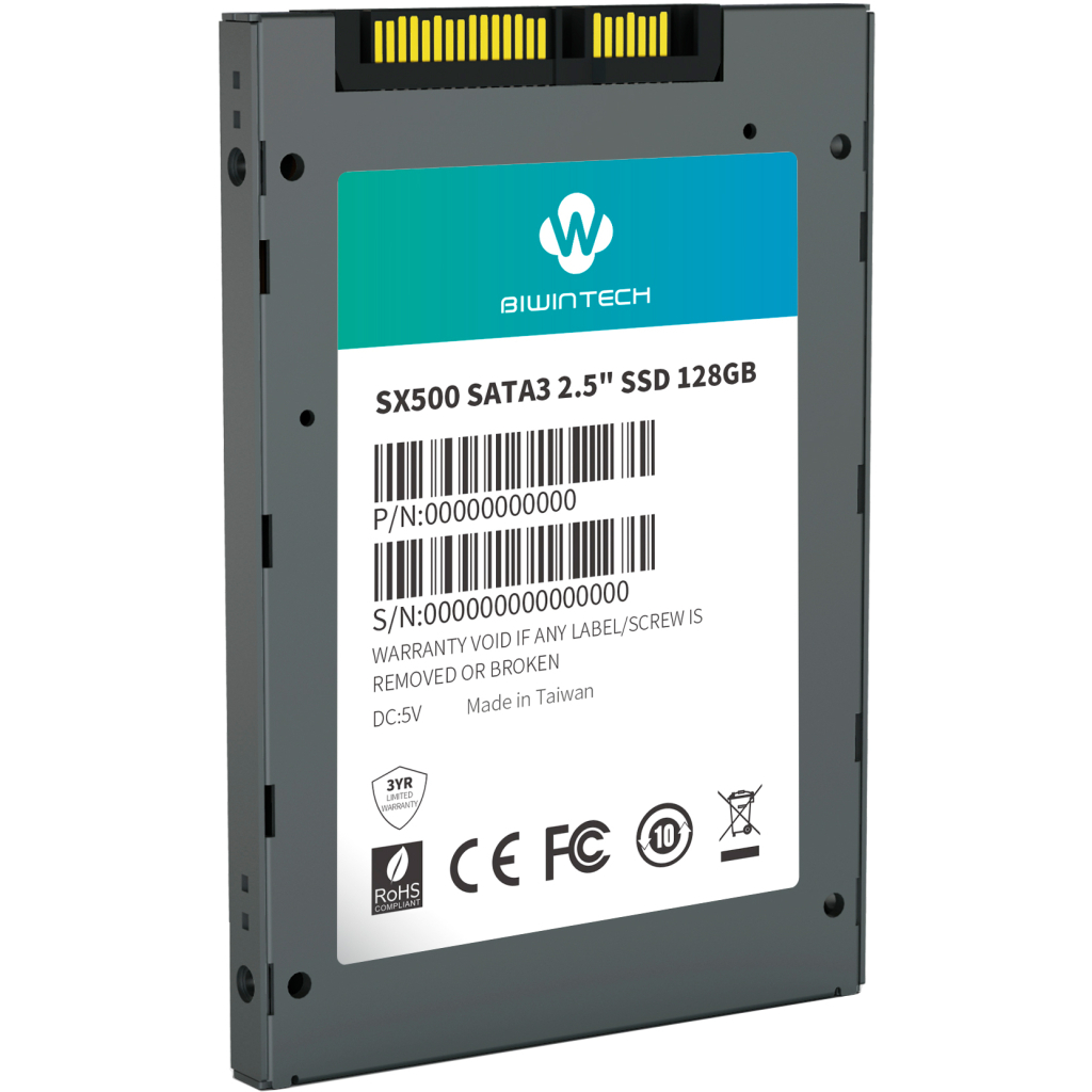 Накопичувач SSD 2.5" 128GB SX500 BiwinTech (52S3A7Q) - зображення 1