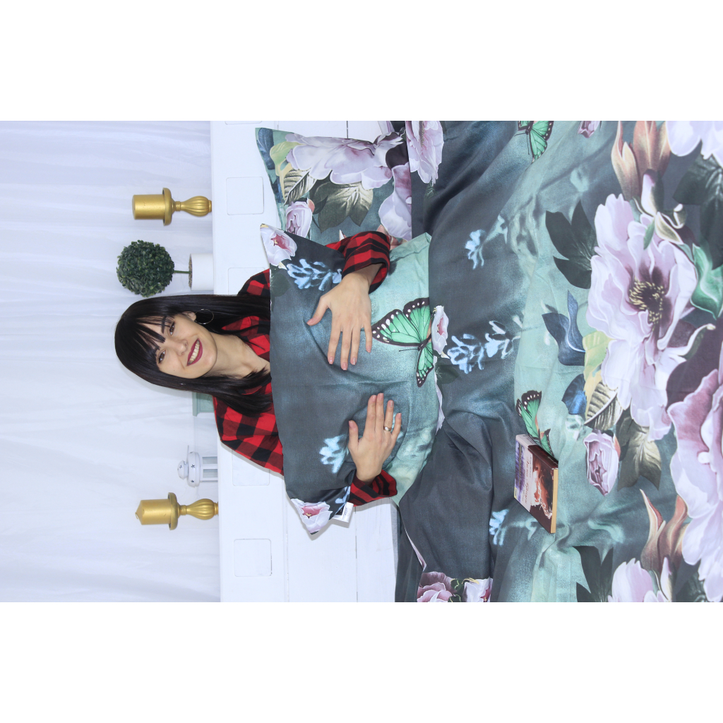 Постільна білизна MirSon Сатин 22-1286 Wonderful flowers King Size (2200003596441) - зображення 5