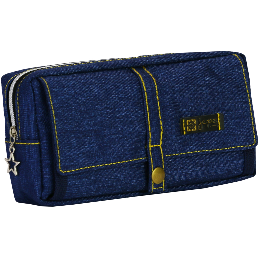 Пенал Cool For School 2 відділення Блакитний (J-2628-blue) - зображення 1