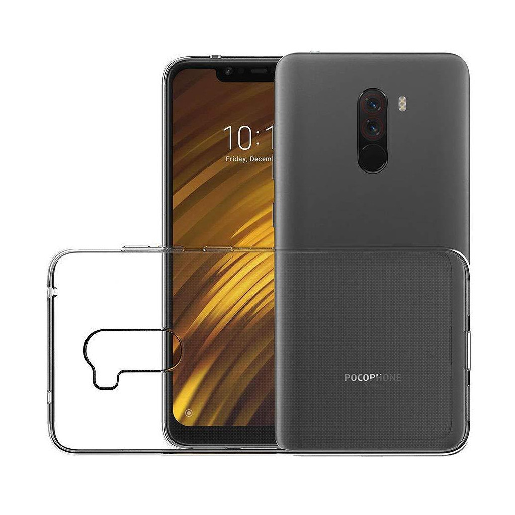 Чохол до мобільного телефона Laudtec Xiaomi Pocophone F1 Clear tpu (Transperent) (LC-XPF1) - изображение 3