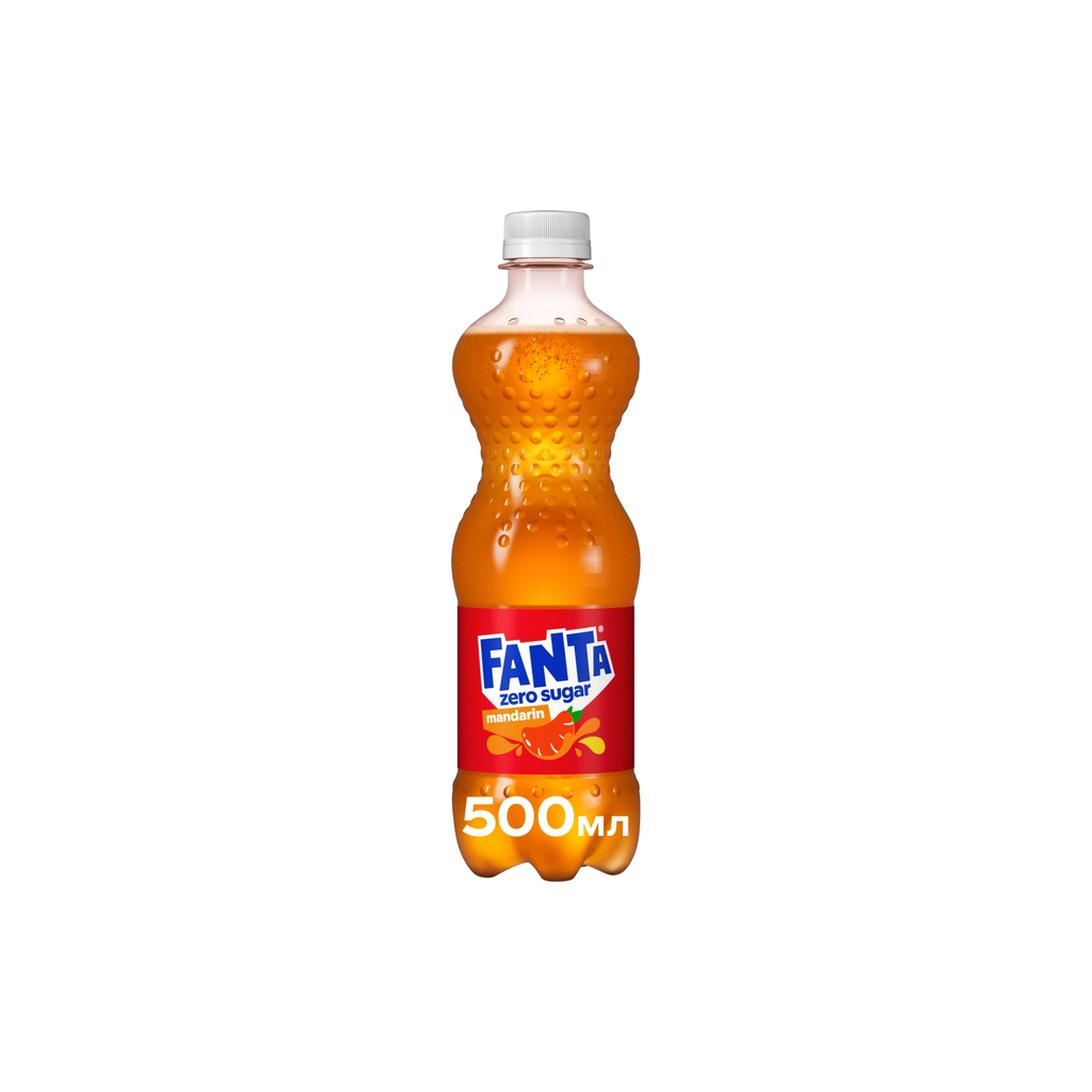 Напій Fanta Zero Sugar Безалкогольний сильногазований соковмісний Мандарин 500 мл (5449000323774) - зображення 1