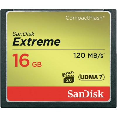 Карта пам'яті SanDisk 16GB Compact Flash Extreme (SDCFXS-016G-X46) - зображення 1