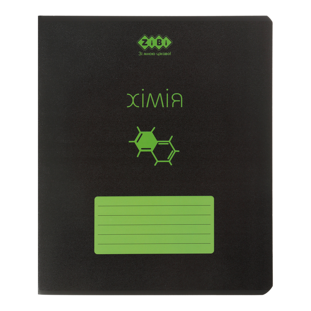 Зошит ZiBi предметний BLACK 48 аркушів клітинка, хімія (ZB.1700-04) - зображення 1