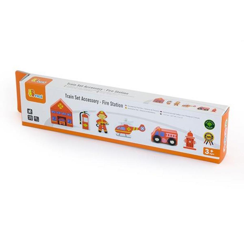 Залізниця Viga Toys Доп. набір до ж / д "Пожежна станція" (50815) - изображение 2