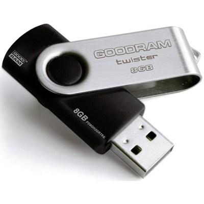 USB флеш накопичувач Goodram 8Gb Twister (PD8GH2GRTSKR9) - зображення 1