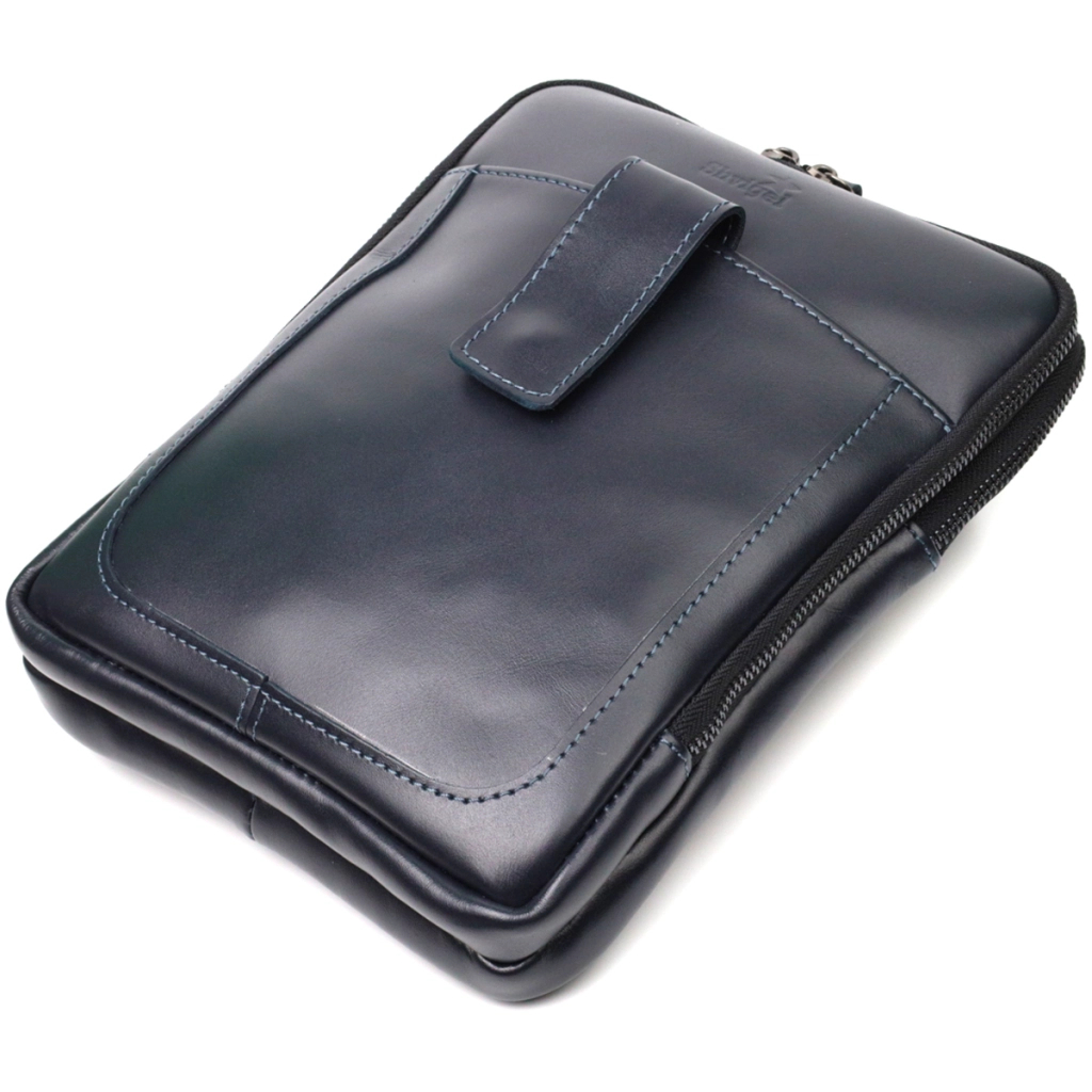 Сумка Shvigel З натуральної шкіри Синя (22142) - зображення 3