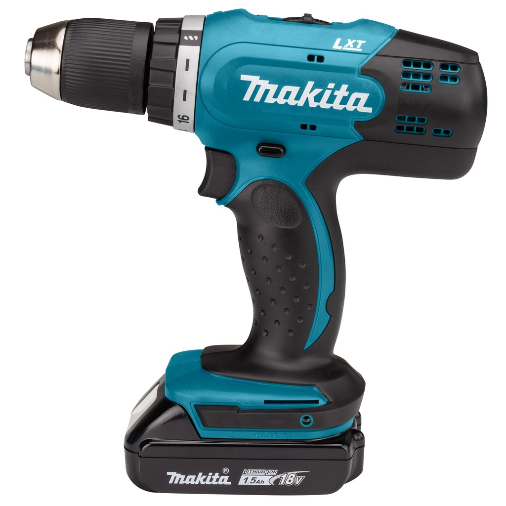 Шуруповерт Makita DDF453SYX5, 18В LXT, 1.5Ah х 1шт., кейс (DDF453SYX5) - зображення 1