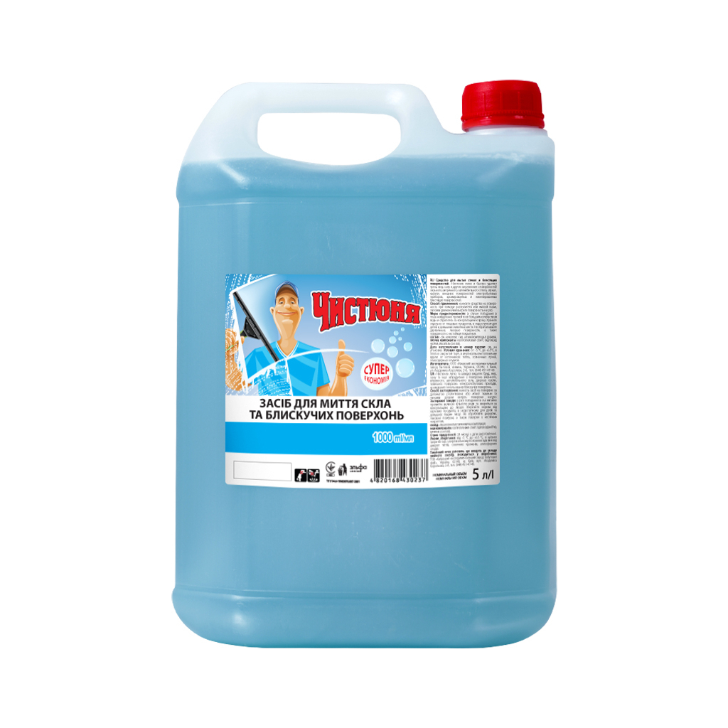 Засіб для миття скла Чистюня 5 л (4820168430237) - зображення 1