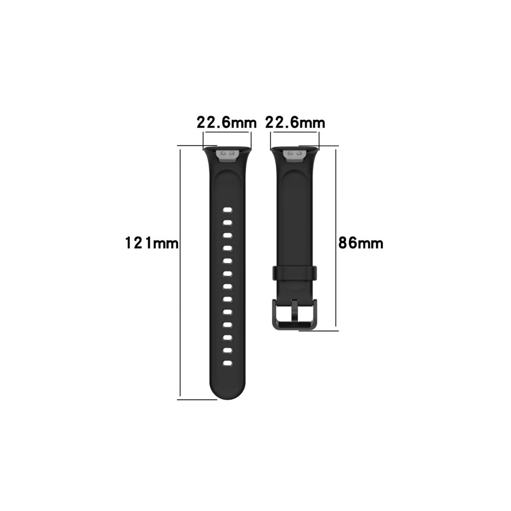 Ремінець до фітнес браслета BeCover Silicone для Xiaomi Mi Smart Band 7 Pro Black (708592) - зображення 4