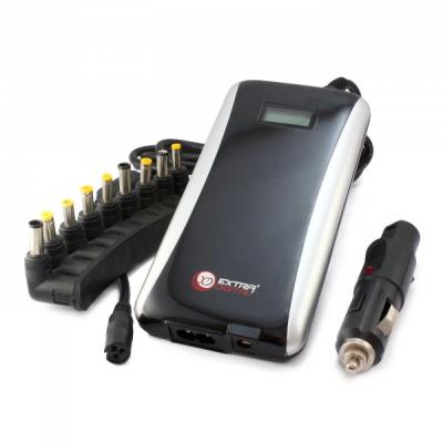 Блок живлення до ноутбуку Extradigital ED-90B сетевой + автомобильный + USB (ALU90B0003) - зображення 3