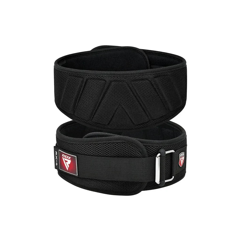 Атлетичний пояс RDX RX4 EVA Curve неопреновий Black M (WBE-RX4B-M) - зображення 4