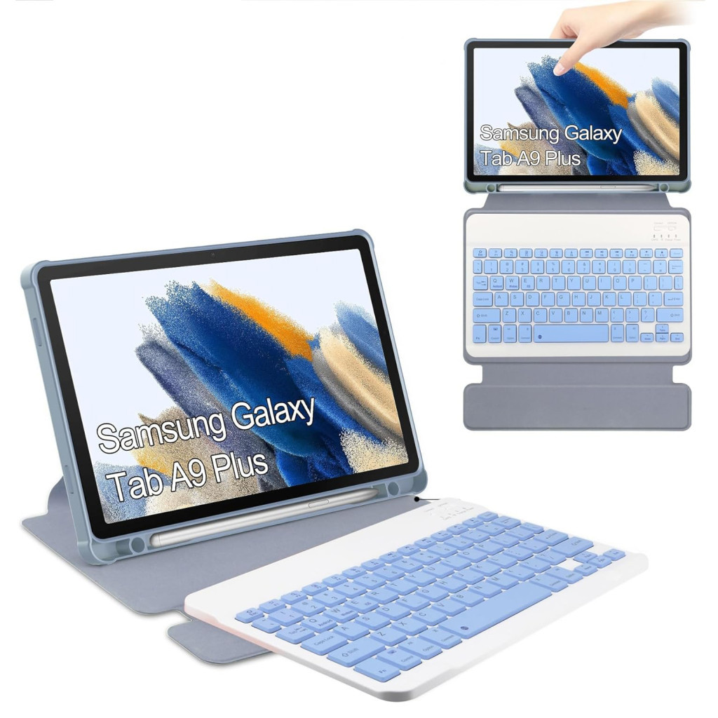 Чохол до планшета BeCover Keyboard 360° Rotatable Samsung Tab A9 Plus SM-X210/SM-X215/SM-X216 11.0" Purple (710334) - зображення 5