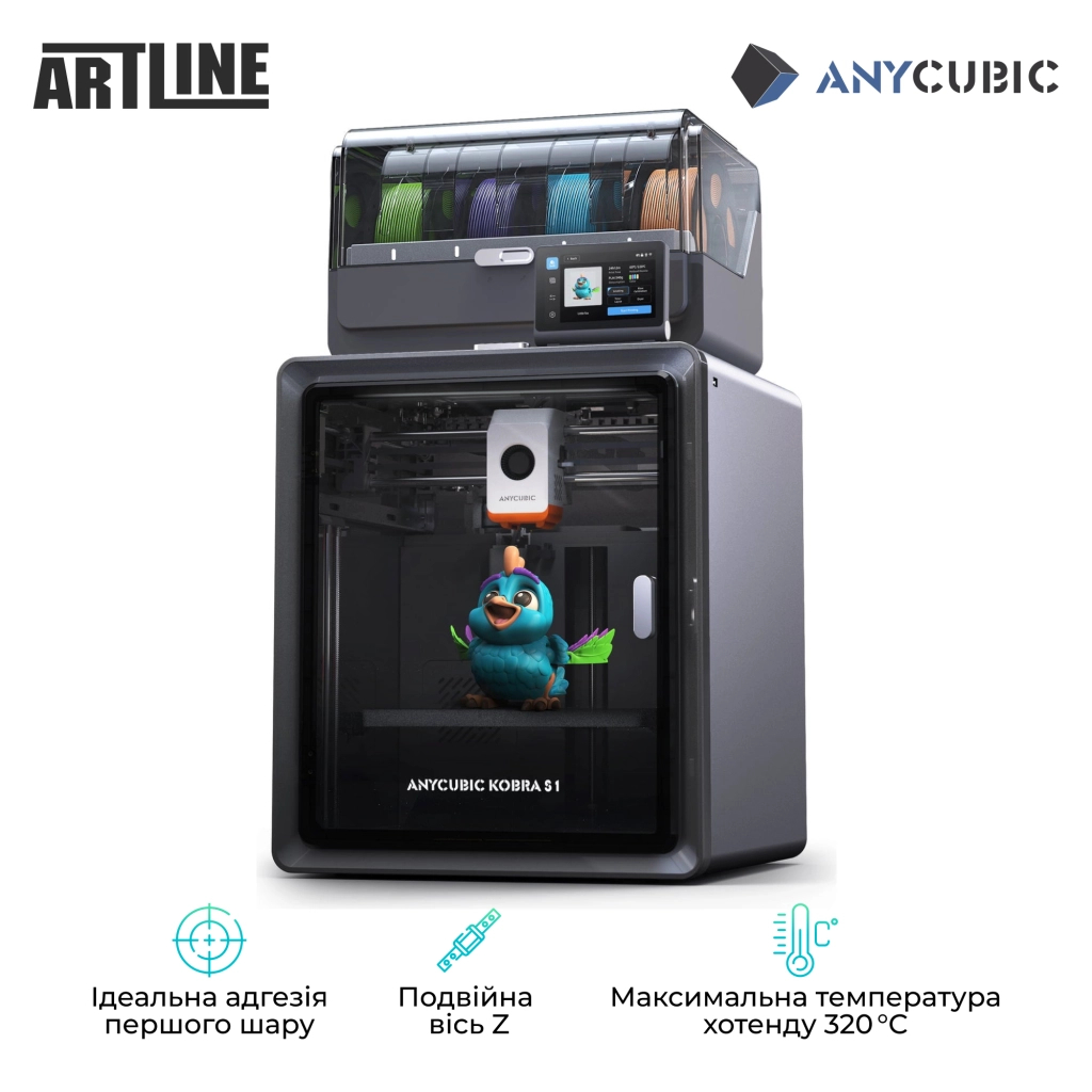 3D-принтер Anycubic Kobra S1 Combo (KS1CBK0A-O) - зображення 3