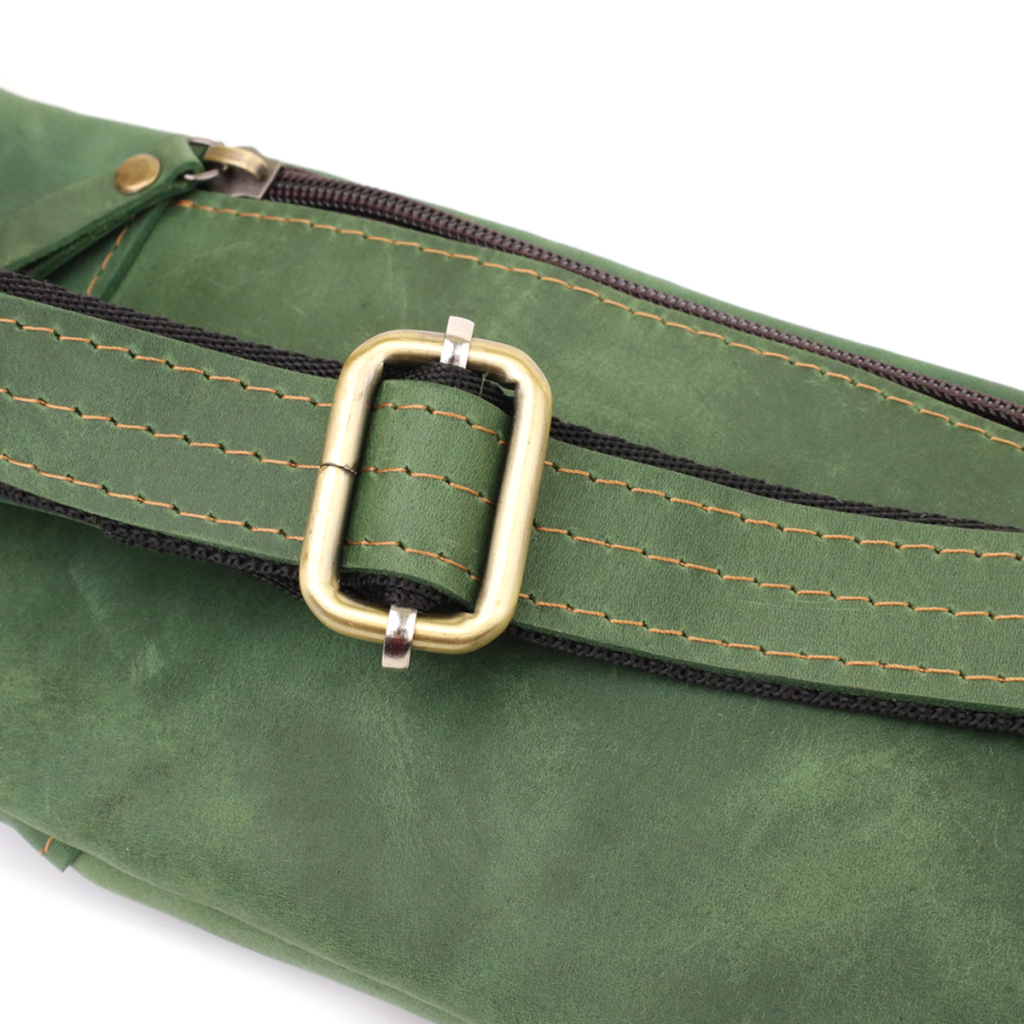 Сумка Shvigel З натуральної шкіри Зелена (23124) - зображення 5