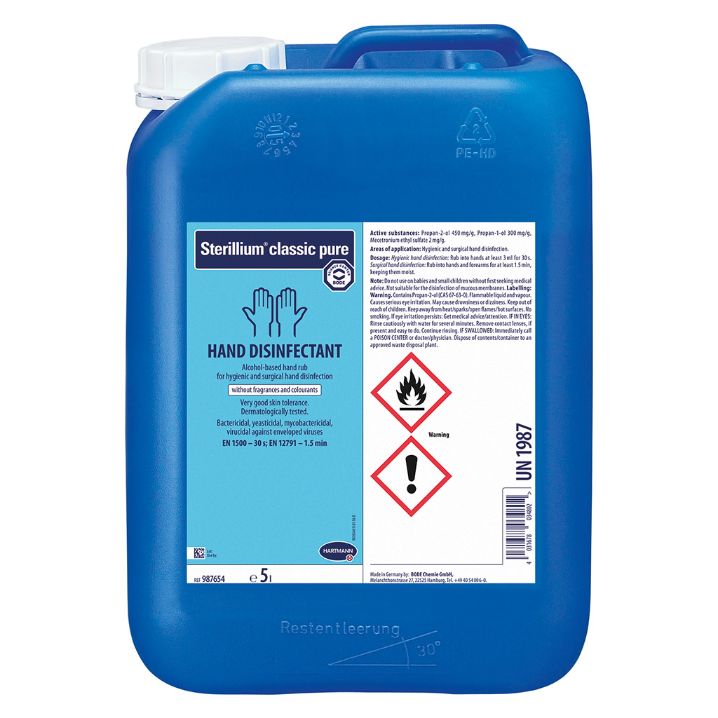 Антисептик для рук Bode Sterillium classic pure 5 л (4031678045105) - зображення 1