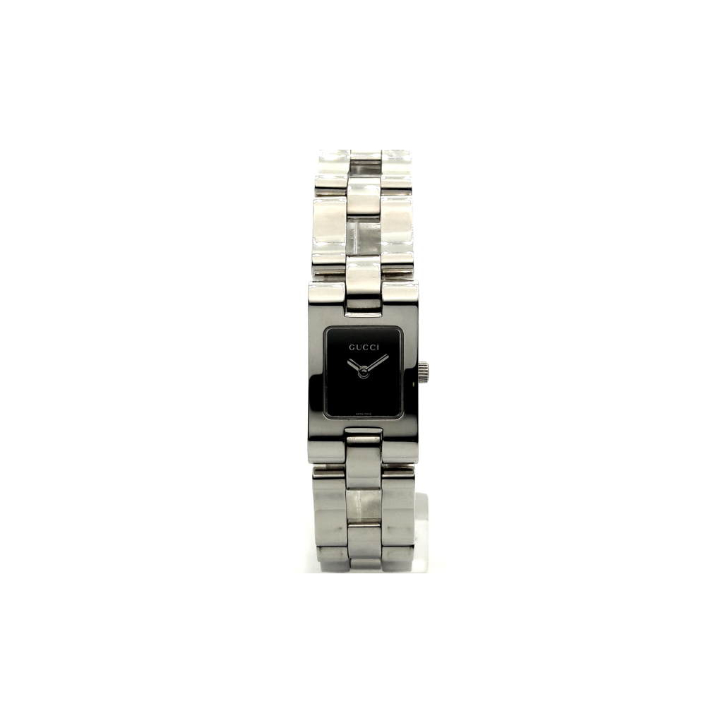 Наручний годинник Gucci 2305L 22335 BLK/STEEL BRACELET - зображення 1