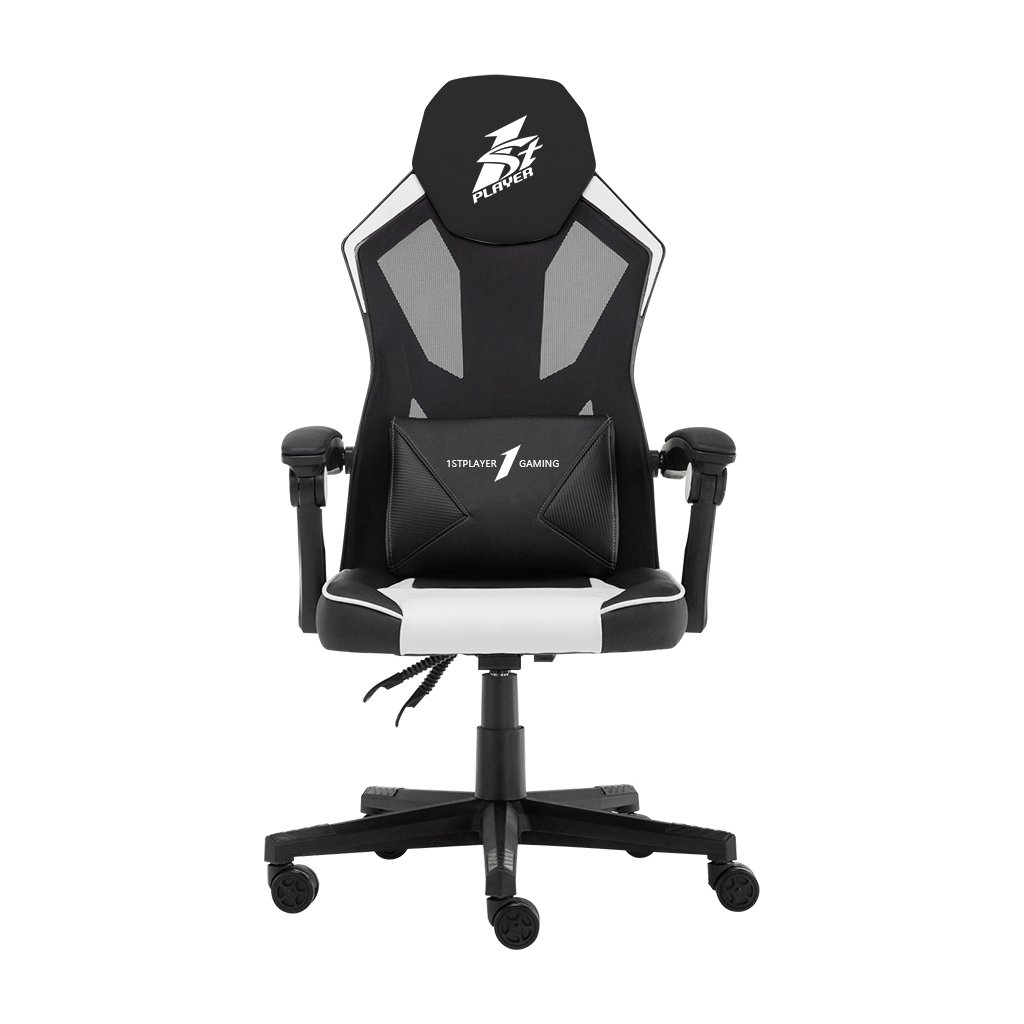 Крісло ігрове 1stPlayer P01 Black-White - зображення 1