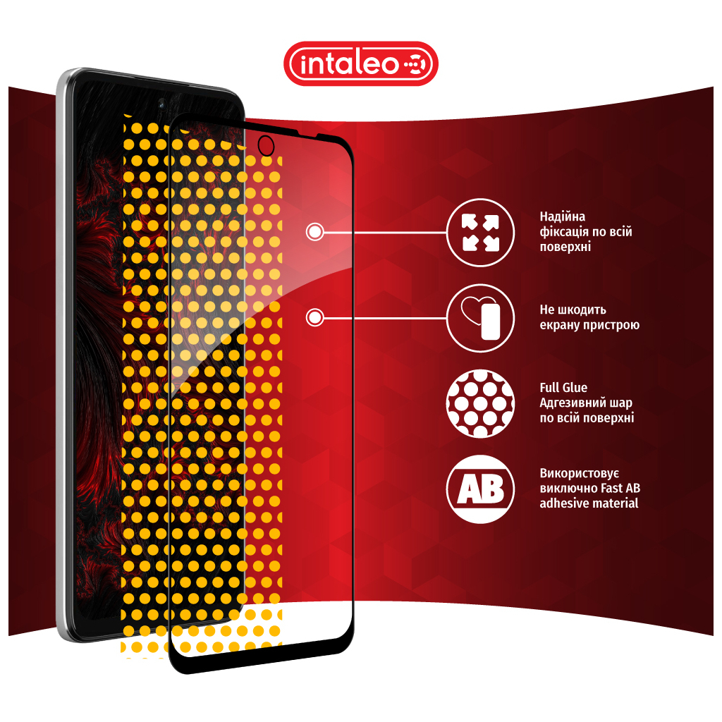 Скло захисне Intaleo Full Glue MOTO G73 Black (1283126567315) - зображення 7