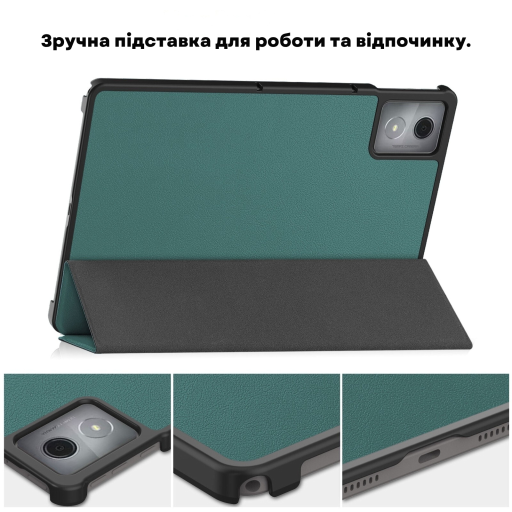 Чохол до планшета BeCover Smart Case Lenovo Idea Tab/K11 (2nd Gen) TB336/Xiaoxin Pad (2025) 11" Dark Green (714097) - зображення 6