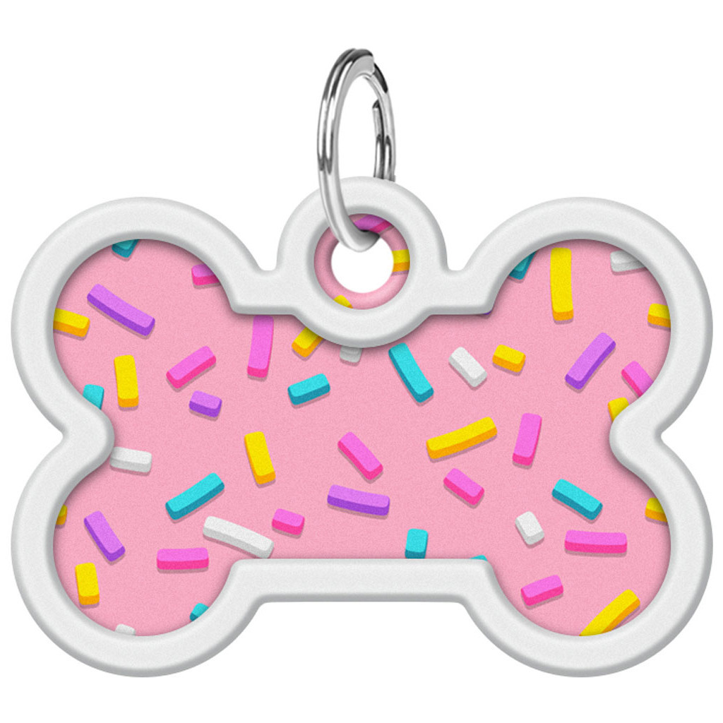 Адресник для тварин WAUDOG Smart ID з QR паспортом "Маршмеллоу", кістка 40х28 мм (0640-0214) - изображение 2