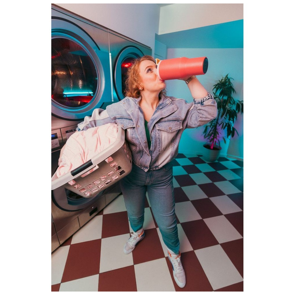 Термокружка Kambukka Rio Pink Papaya 950 мл Коралова з жовтим (11-08002) - зображення 10