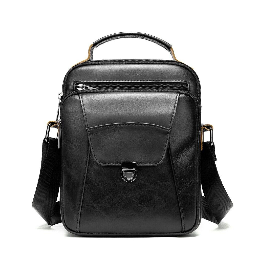 Сумка Vintage Зі щільної шкіри Чорна (14995) - зображення 1