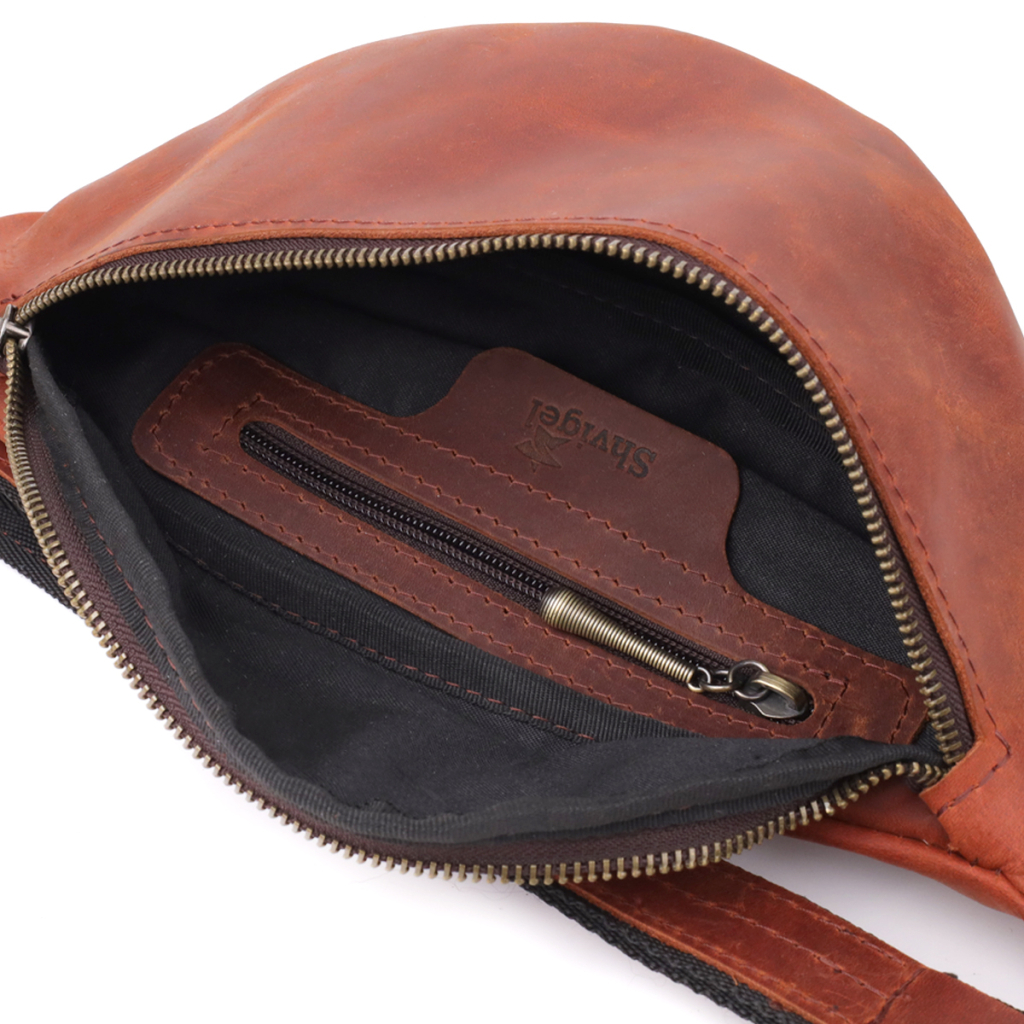 Сумка Shvigel З натуральної шкіри Руда (23140) - зображення 7