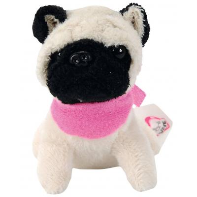 М'яка іграшка Chi Chi Love Мопс з чорною мордочкою, Міні-модниця 10 см (589 0208-3) - зображення 1