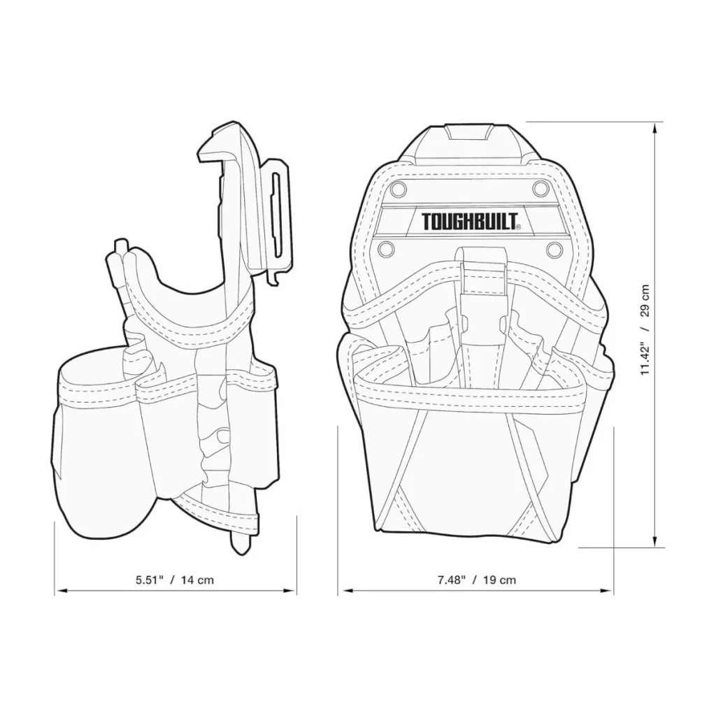 Сумка для інструмента ToughBuilt кобура для дриля (TB-CT-20-LX) - зображення 7