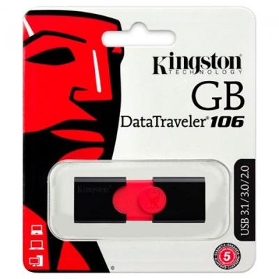 USB флеш накопичувач Kingston 64GB DT106 USB 3.0 (DT106/64GB) - зображення 5