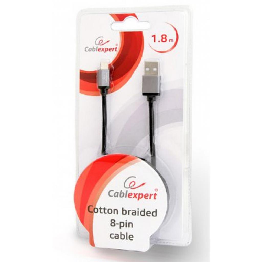 Дата кабель USB 2.0 AM to Lightning 1.8m Cablexpert (CCB-mUSB2B-AMLM-6) - зображення 3