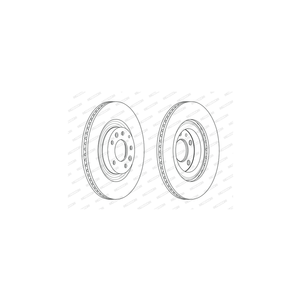 Гальмівний диск FERODO DDF2002C - зображення 1