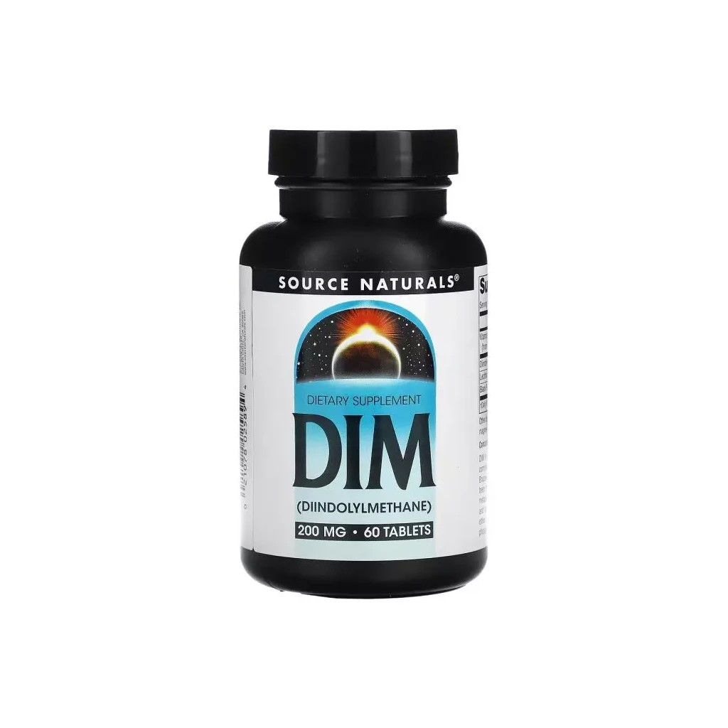 Вітамінно-мінеральний комплекс Source Naturals Дііндолілметан, 200мг, DIM, 60 таблеток (SNS-02589) - зображення 1