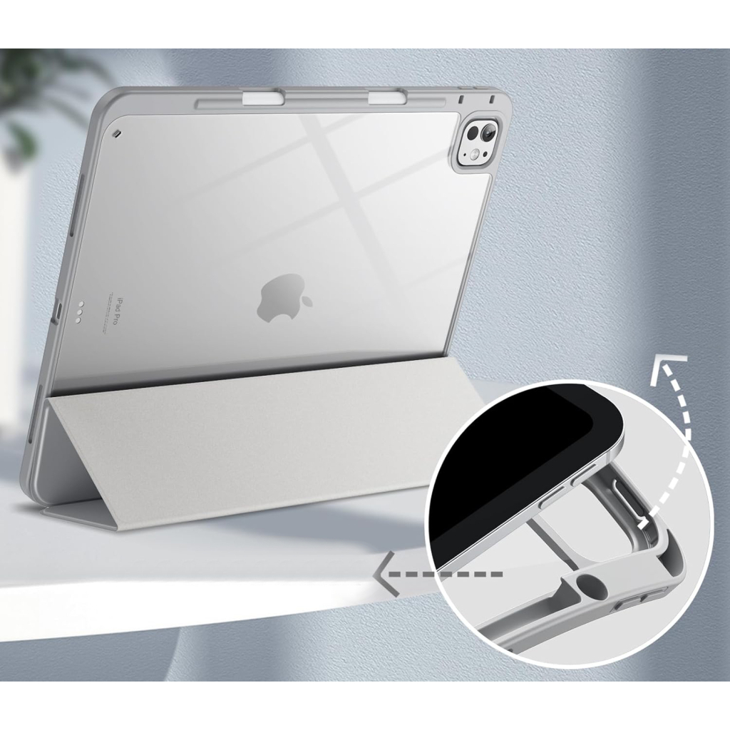 Чохол до планшета BeCover Soft Edge TPU Apple iPad Pro 13" M4 2024 Gray (711718) - зображення 2