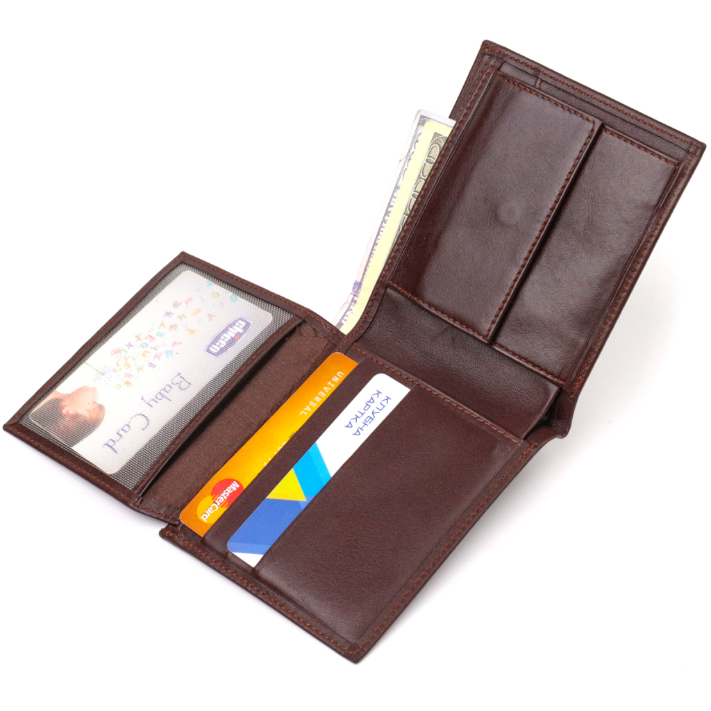 Портмоне Canpellini З натуральної шкіри Темно-коричневе (21782) - зображення 6