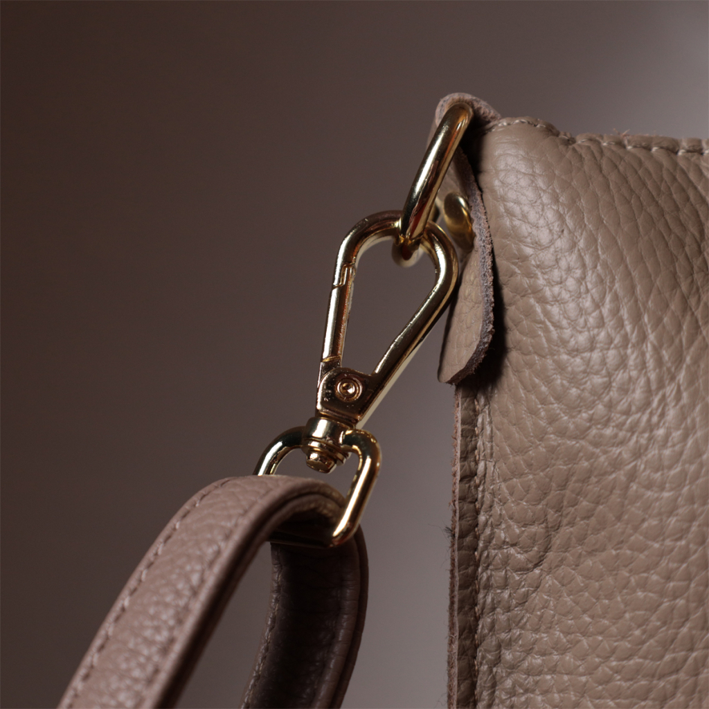 Сумка Vintage Жіноча з двома ременями з натуральної шкіри Бежева (22643) - зображення 11