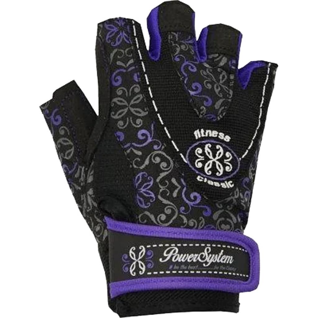 Рукавички для фітнесу Power System Classy Woman PS-2910 S Purple (PS_2910_S_Black/Purple) - зображення 1