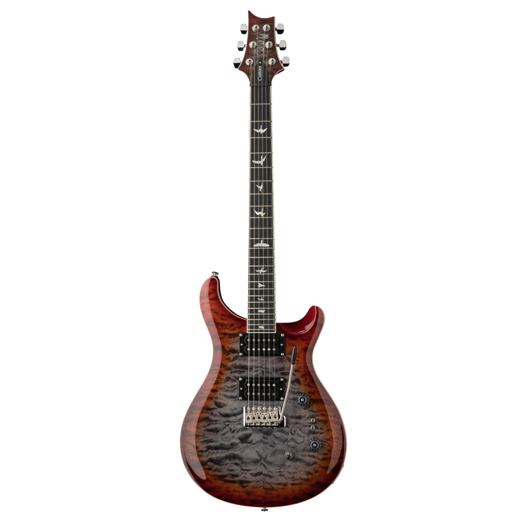 Електрогітара PRS SE Custom 24-08 Quilt Charcoal Cherry Burst - зображення 1