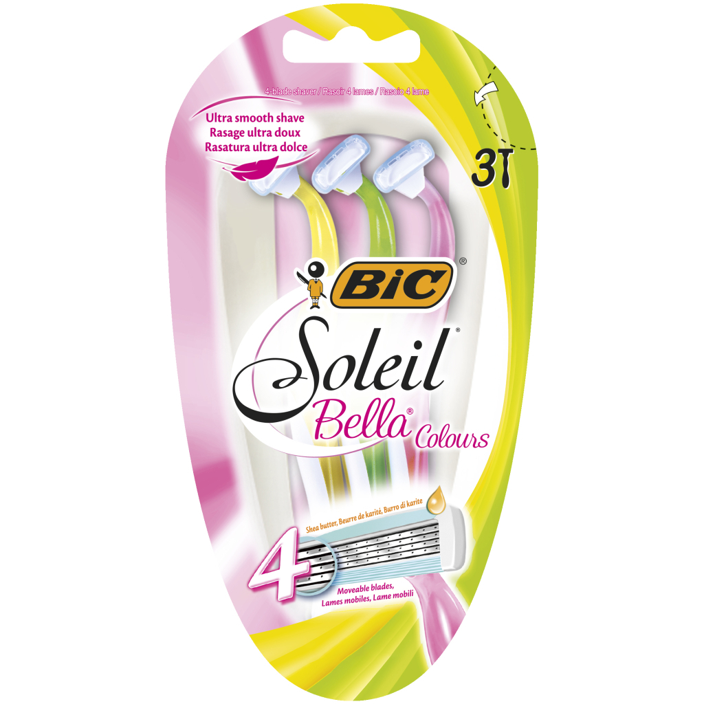 Бритва Bic Soleil Bella Colours 3 шт. (3086123468283) - зображення 1