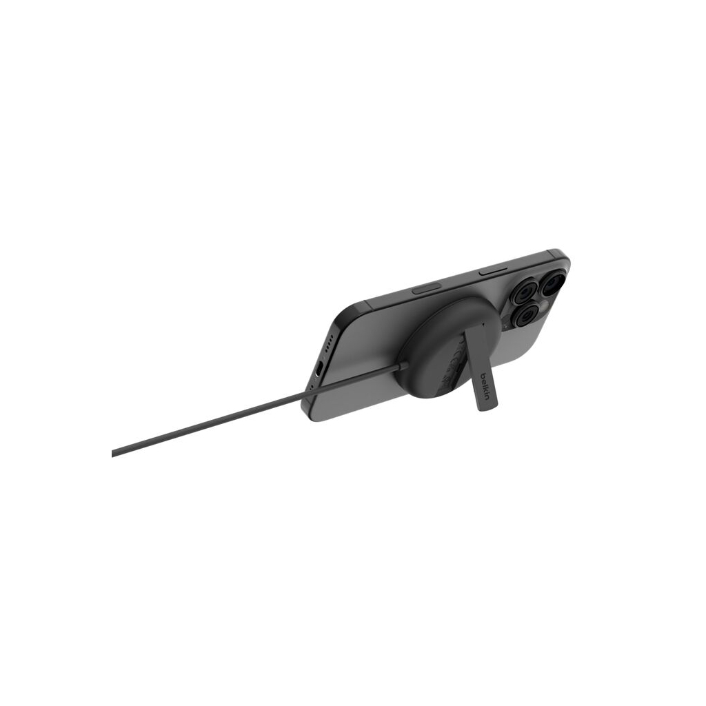 Зарядний пристрій Belkin UltraCharge Magnetic Kickstand 15В black (WIA011HQBK) - зображення 3
