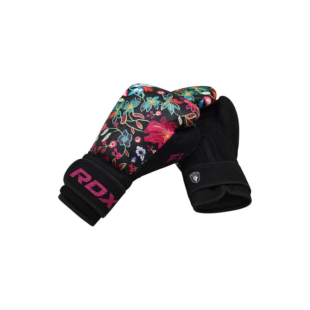 Боксерські рукавички RDX FL-3 Floral Black 8 унцій (BGR-FL3-8OZ) - зображення 8