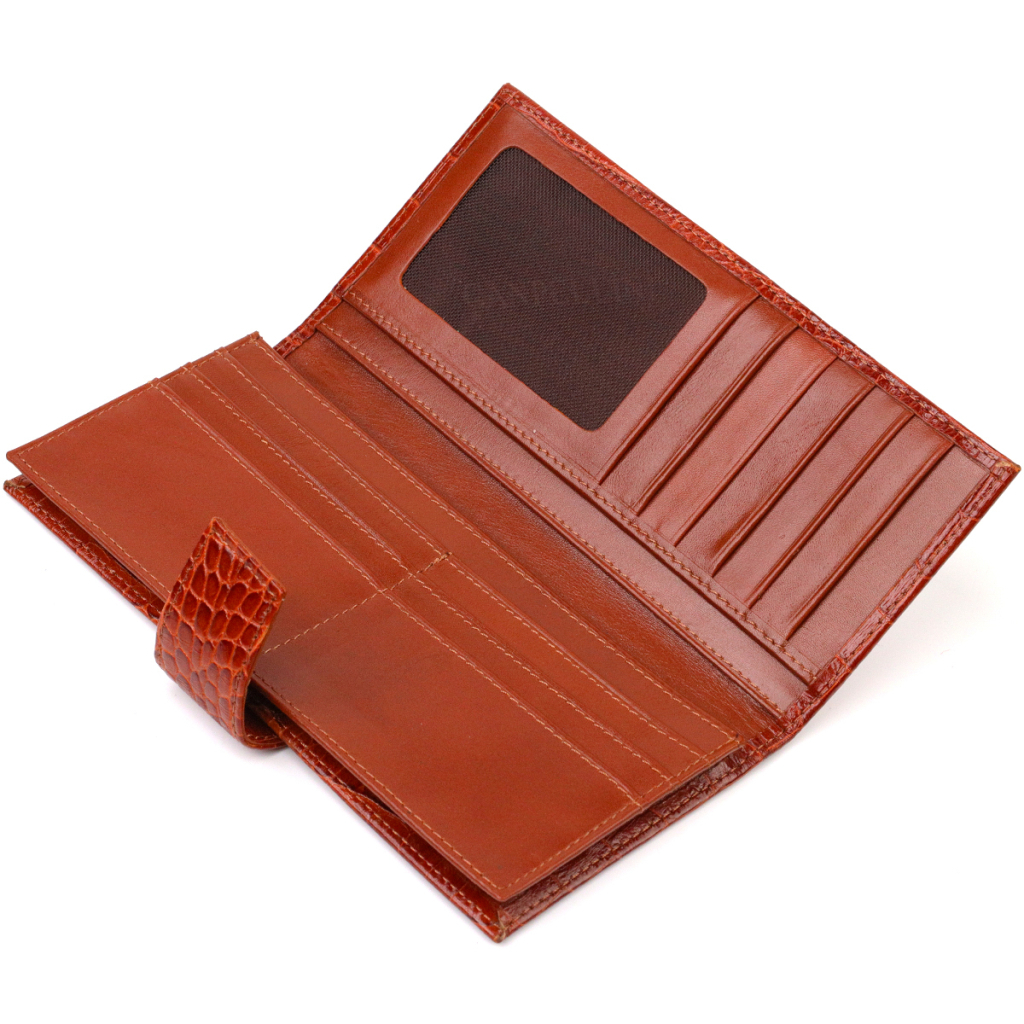 Гаманець Canpellini З натуральної шкіри Рудий (21918) - зображення 6