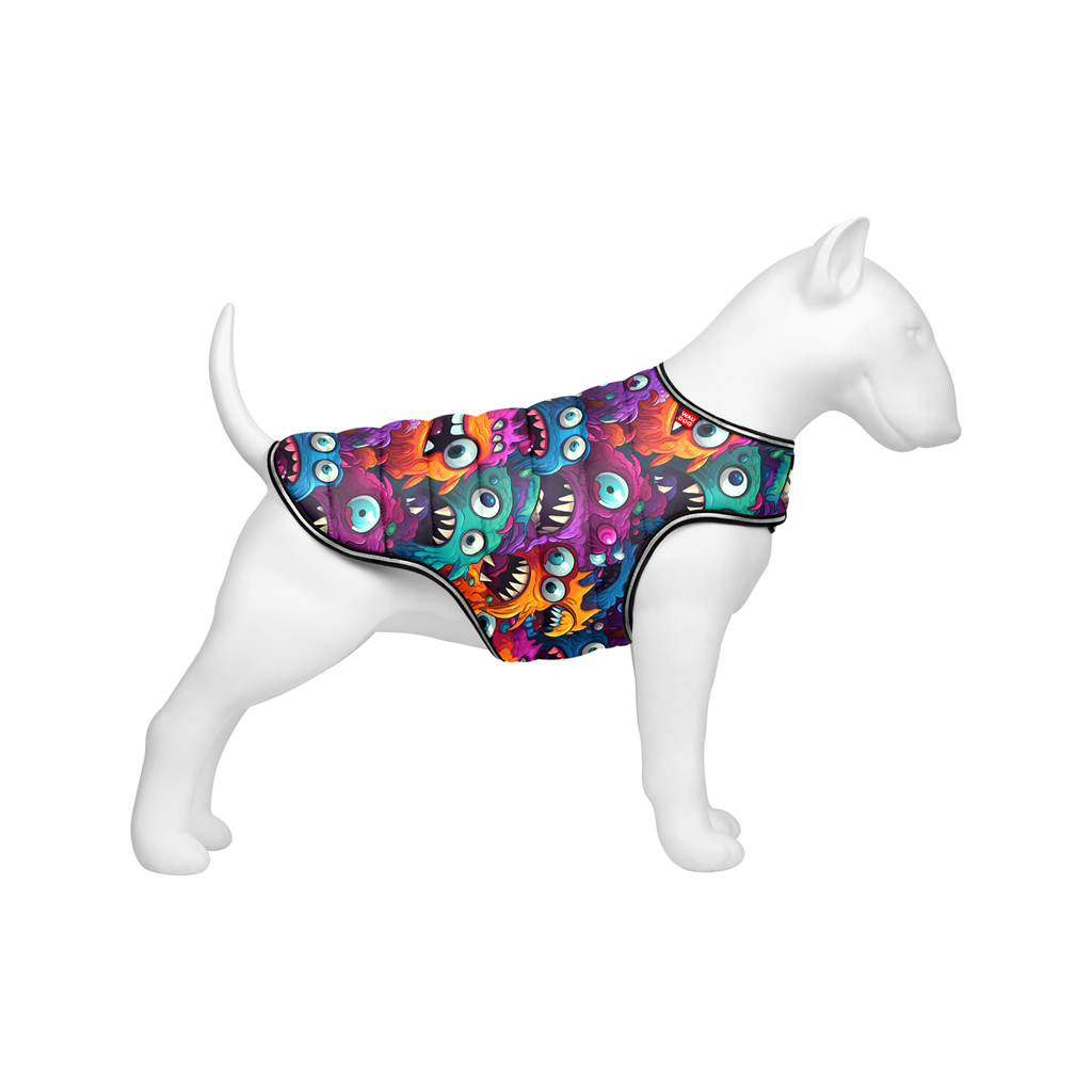 Курточка для тварин WAUDOG Clothes Накидка Зубасті монстри XL (506-4048) - зображення 1