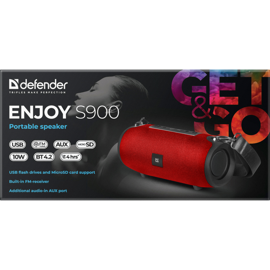 Акустична система Defender Enjoy S900 Bluetooth Red (65904) - зображення 7
