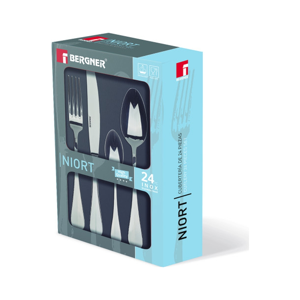 Набір столових приборів Bergner Niort 24 предмета (BG-5303-MM) - зображення 2