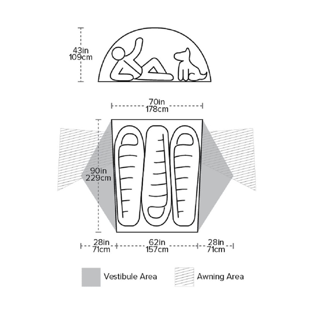 Намет Big Agnes Copper Spur HV UL3 orange (021.0062) - зображення 6