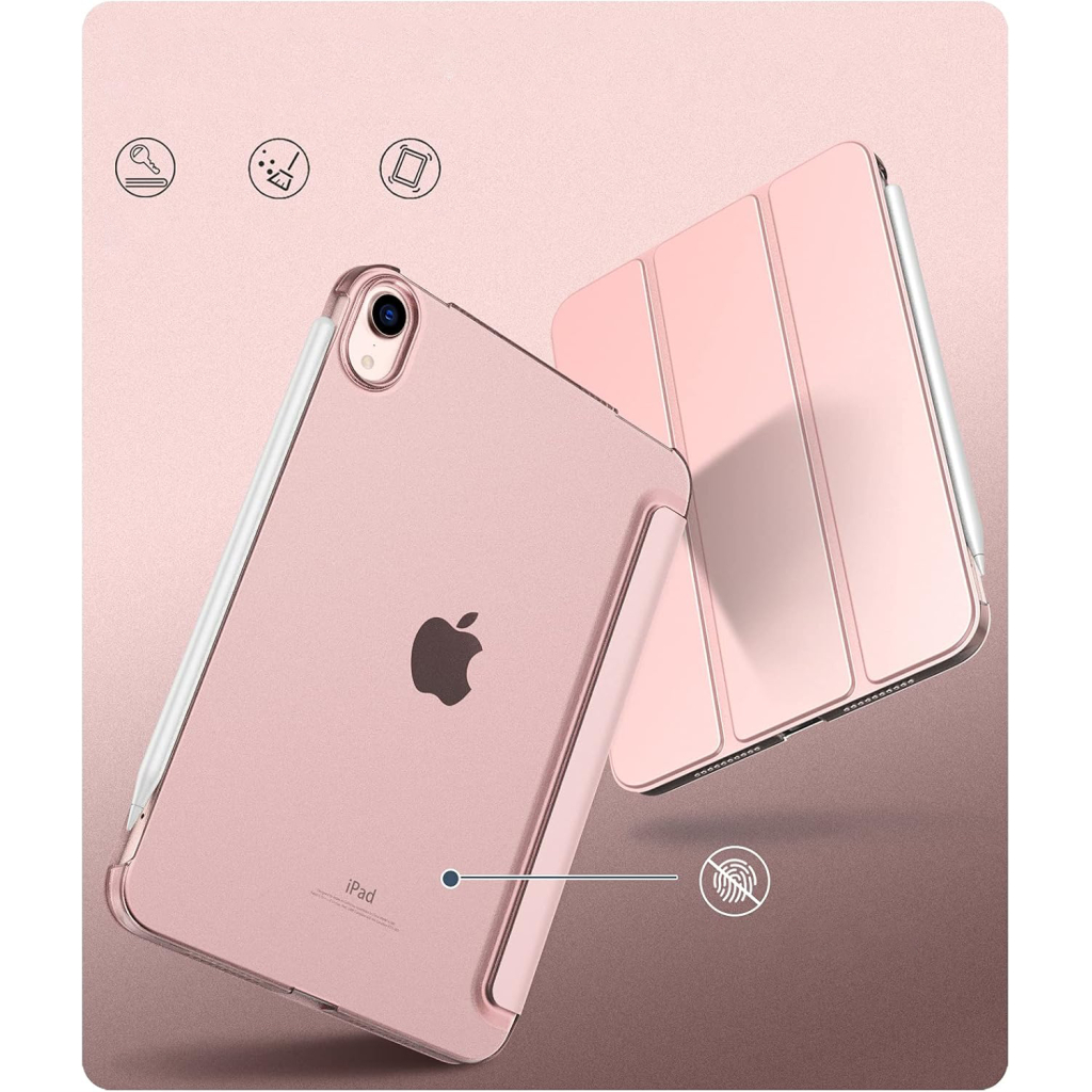 Чохол до планшета BeCover Tri Fold Hard Apple iPad Mini 7 2024 Rose Gold (712456) - зображення 3