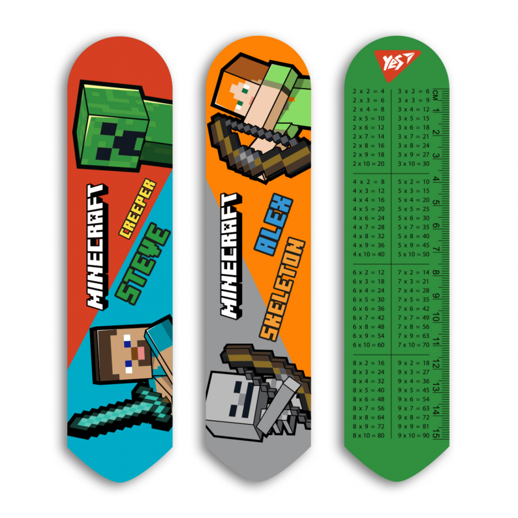 Закладки для книг Yes 2D Minecraft Steve (708128) - зображення 1