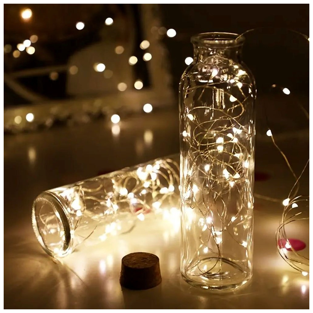 Гірлянда ColorWay Струна LED 50 5 м теплий колір 3 AA Battery (CW-G-50L5NB) - зображення 11