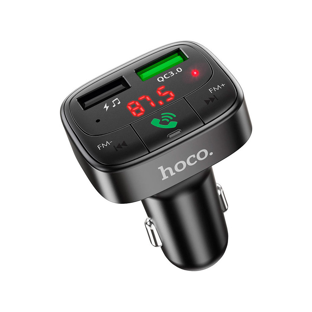 FM модулятор HOCO E59, Black, Box (E59) - изображение 1